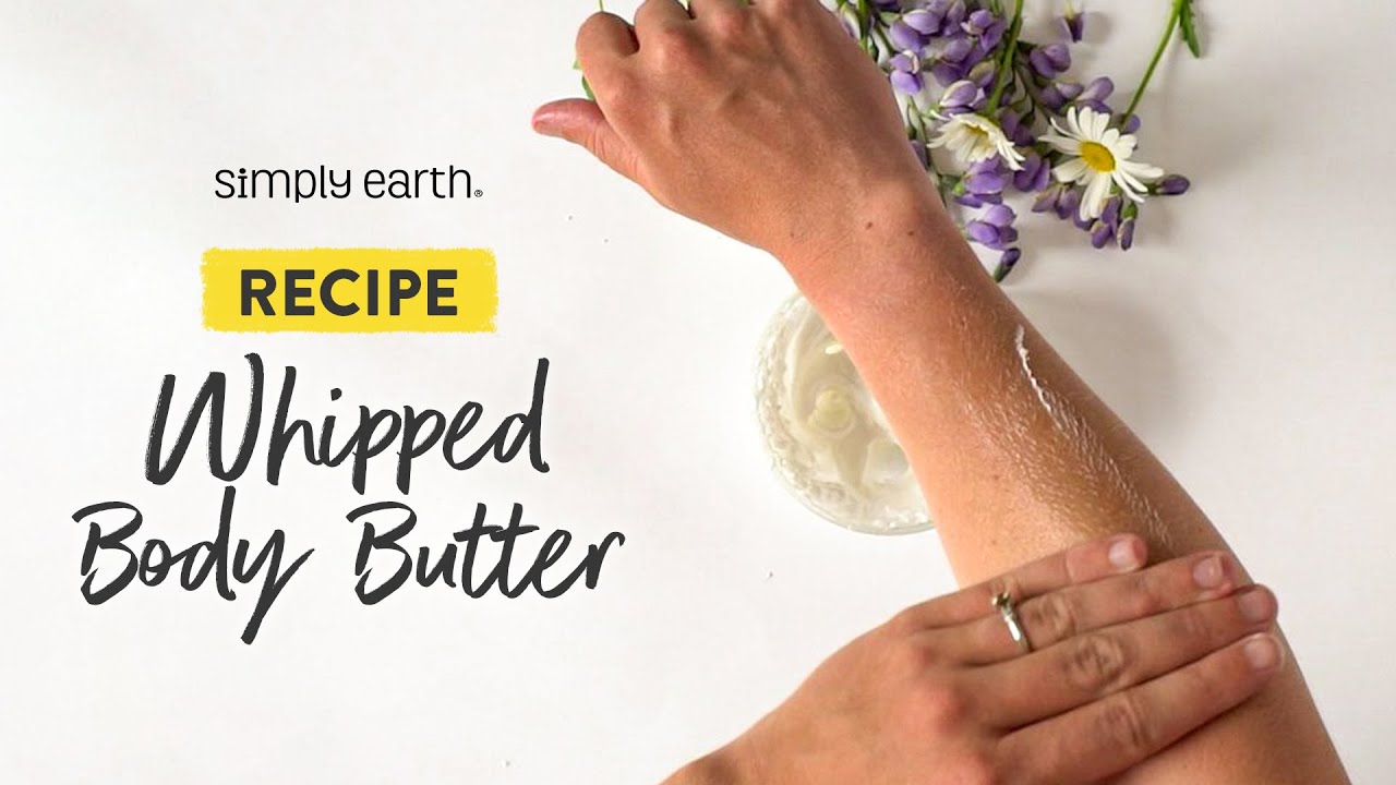 Homemade Body Butter Recipe with Essential Oils YouTube