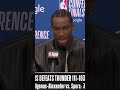 Shai Gilgeous-Alexander on the Spurs:"They’re young, talented, well-coached, play the right