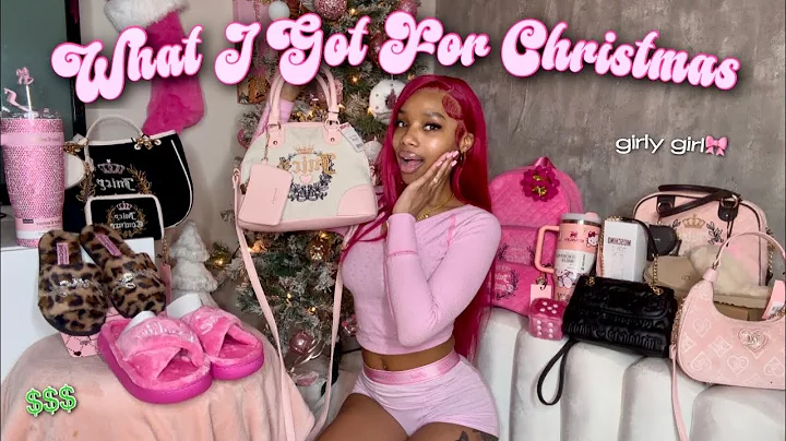 WHAT I GOT FOR CHRISTMAS 2024 | girly girl, juicy couture, pink, cheetah, hello kitty stanley + more