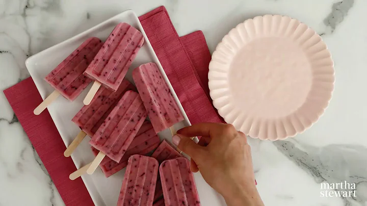 Banana, Berry and Buttermilk Popsicles