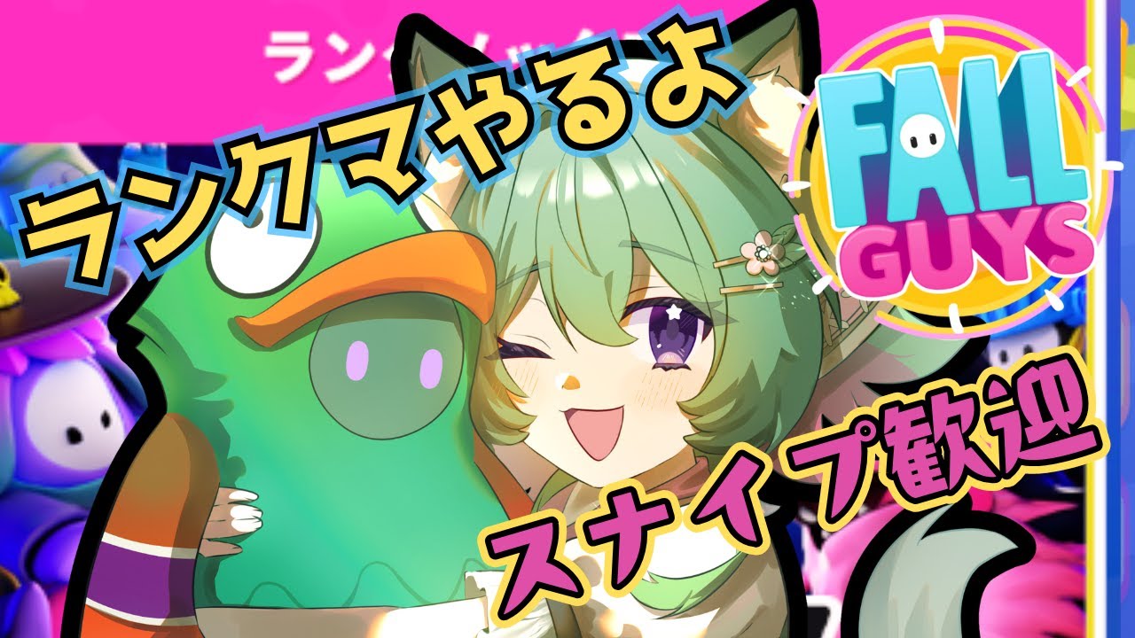【フォールガイズ】朝活ランクマ！楽しくプレイするよ～スナイプ大歓迎♪【Fall Guys】@windbird 