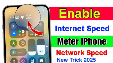 how to enable internet speed meter in iphone | iphone internet speed meter enable status bar 2025