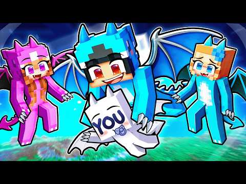 You Were Adopted By A DRAGON FAMILY In Minecraft