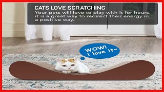 ScratchMe Bone Cat Scratcher Cardboard Lounge Bed, Cat Scratching Post, Durable Board Pads prevents
