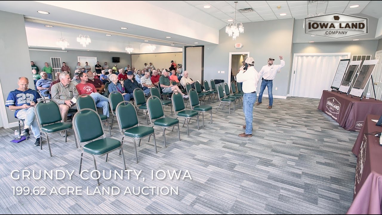 21,300 Per Acre Grundy County, Iowa 199.62 Acre Farmland Auction