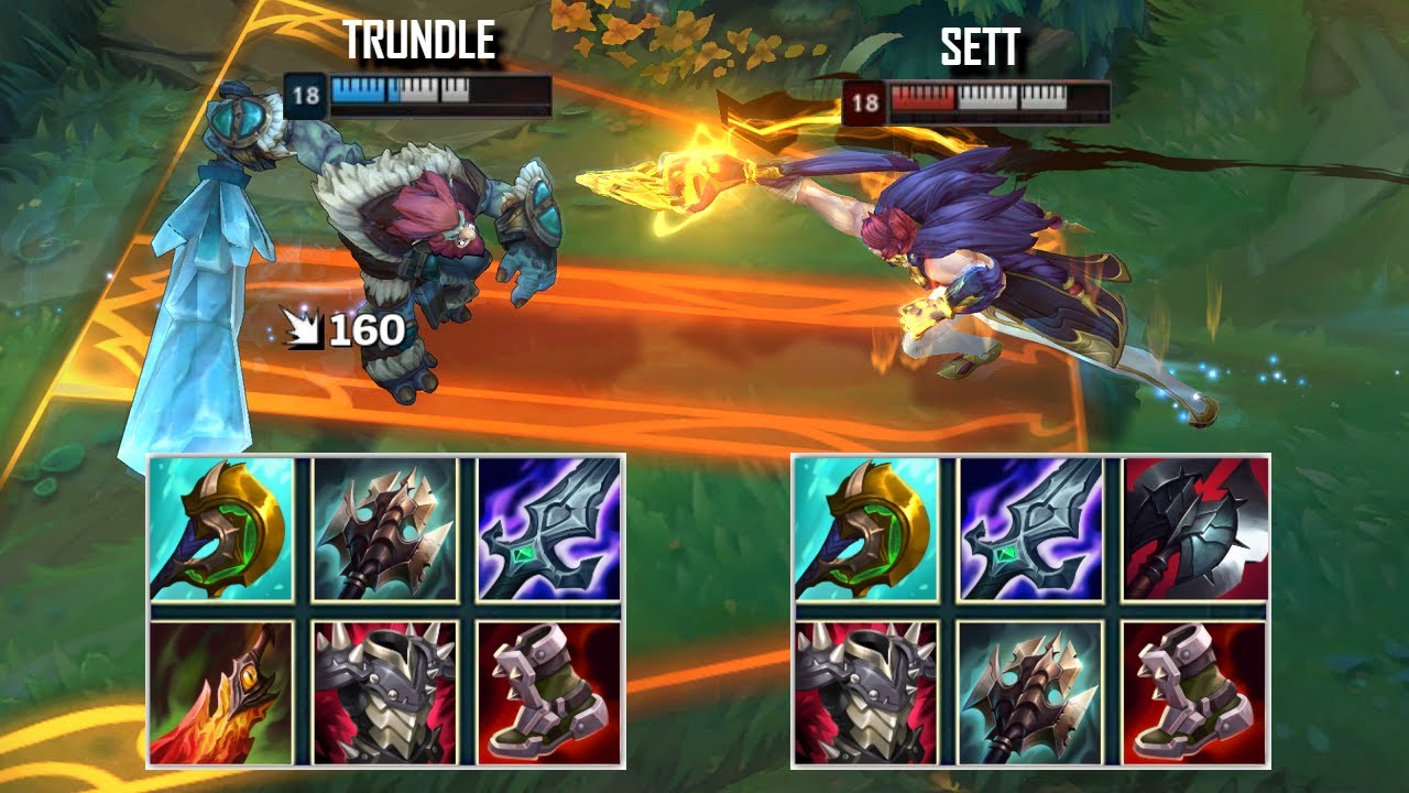 TRUNDLE vs SETT FULL BUILD FIGHTS & Best Moments! YouTube