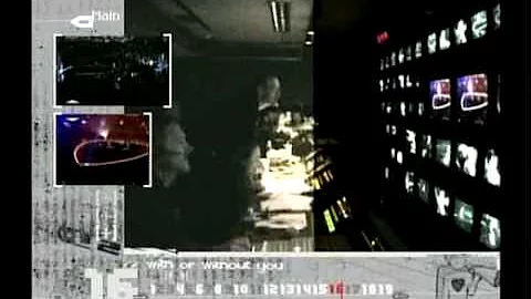 U2 "with or without you" live Boston 2001 with control room perspective.