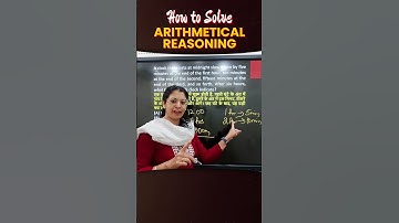 How to solve Arithmetical Reasoning??? Harjeet Ma