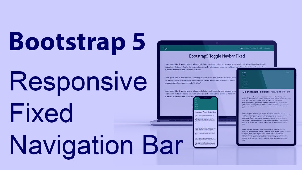 How to create responsive navigation bar | BOOTSTRAP 5 - YouTube