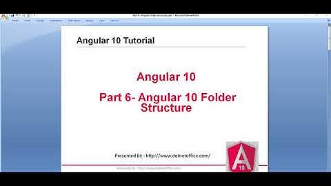 Part 6- Angular 10 Folder Structure | Angular 10 tutorials for beginners