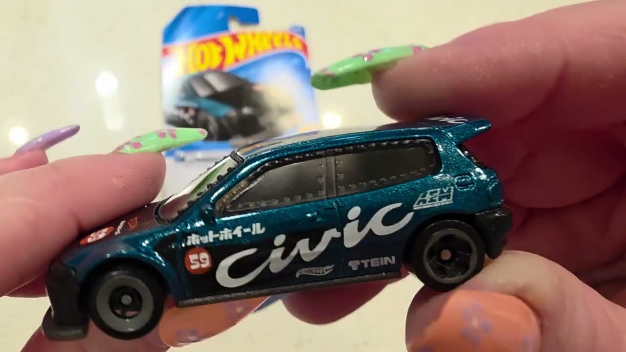 Hot Wheels Honda Civic Custom Drag Racers Series Un-Carding