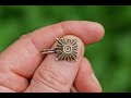Звезда-ромб на немецкие погоны,серебряная монета и ржавая кирка.Поиск золота