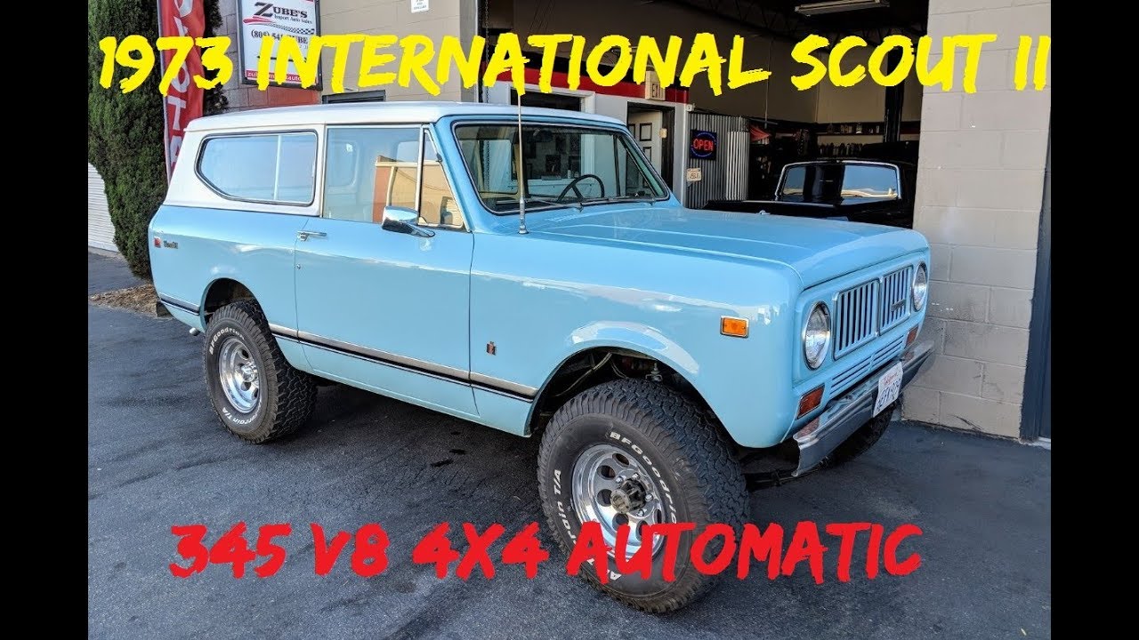 1973 International Harvester Scout II 345ci V8 4-bbl 3-SPD Auto *SOLD* $34995