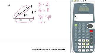 Unit 5 Review - Similar Shapes (mostly triangles)