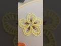 Gorgeous Flower Embroidery Tutorial #embroidery #flowers #unique #ytshorts #viral