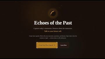 Echoes - (HackSphere Hackathon) Frontend Demo