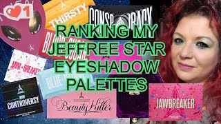 Ranking my Jeffree Star Eyeshadow Palettes @spaceysno1girl-youtuber