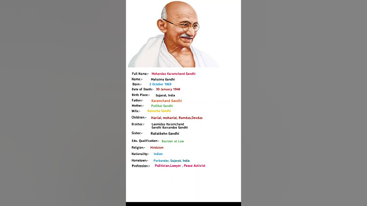 Mahatma Gandhi Biography #mahatmagandhi