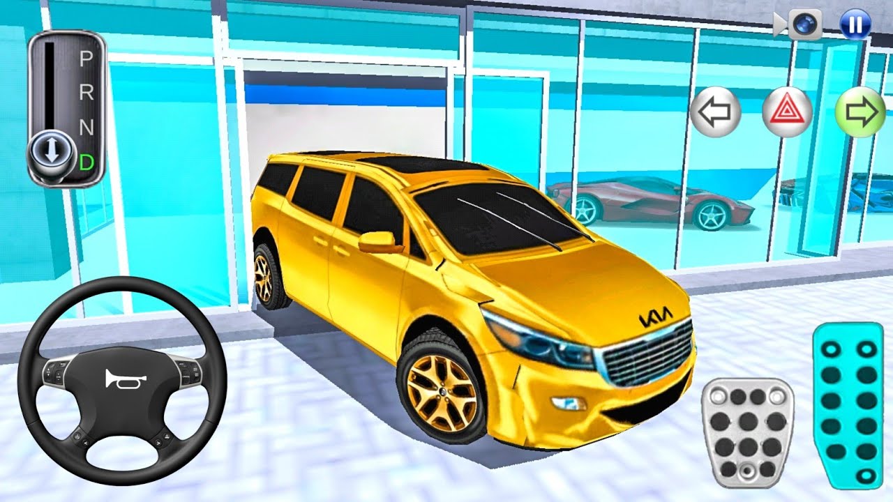 Today I Purchase Golden Kia Carnival - 3D Driving Class Android IOS Gameplay | Car Games 2025