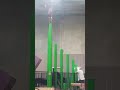 Boy hits balls in climbing centre! Funny!