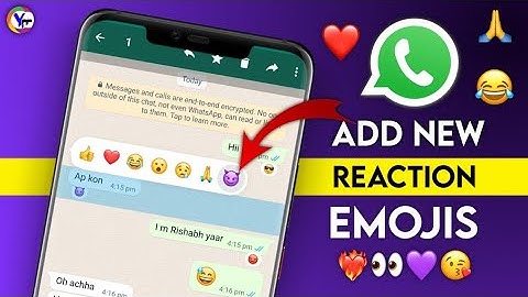 How to Change Reaction Emoji in WhatsApp New update