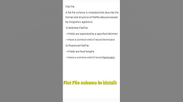 Flat File schema in biztalk#biztalk#youtubeshorts
