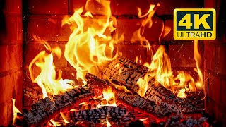 🔥 FIREPLACE Ultra HD 4K. Fireplace with Crackling Fire Sounds. Fireplace Burning. Fire Background