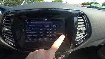 How to Enter and Manage Park Assistant Menu in Jeep Compass II ( 2017 - now )