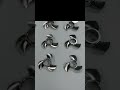 Precision three blade metal impeller parts #cnc #manufacturing #cncmachining