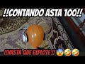 CONTANDO asta 100 asta que explote el Globo Reto 😨#entretenimiento