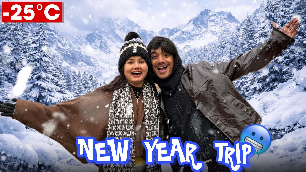 Nishu Baraf Mai Fas Gayi🥶😨|| New Year Trip❤️