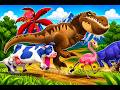 Epic Dinosaur Stampede | Animals Running Wild Magic Monkey