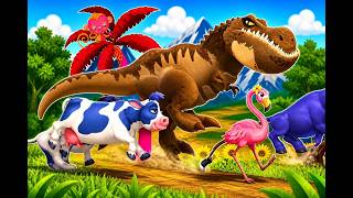 Epic Dinosaur Stampede | Animals Running Wild Magic Monkey