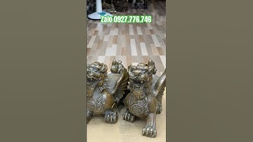 Cặp tùy hưu bằng đồng #đồđồngnguyễnnghi #phongthuy #đồđồngxưa #trendingshorts