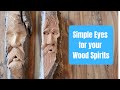 How to Carve an Eye in a Wood Spirit Video