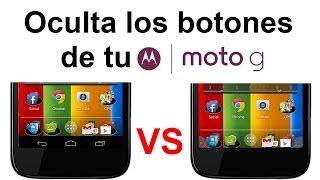Motorola Moto G: Oculta o elimina los botones de la pantalla (Elimina soft keys) Tutorial [HD] screenshot 4