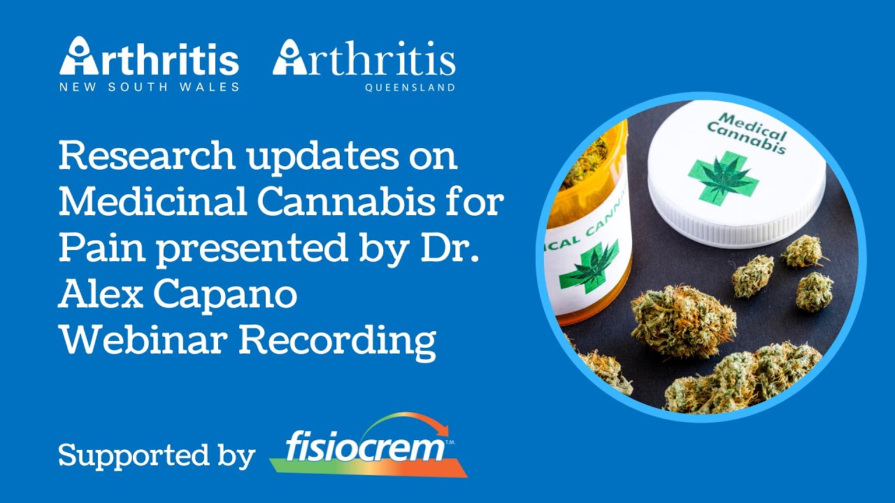Research updates on Medicinal Cannabis for Pain presented by Dr. Alex Capano (Ananda Hemp)