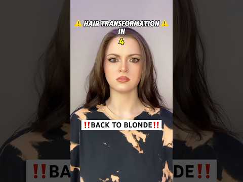 BACK TO BLONDE 🤭 #youtubeshorts #hair