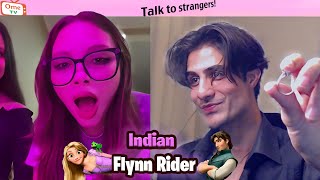 I propose Rapunzel On Ome.tv ?|| Best Flynn Rider Reactions Ever
