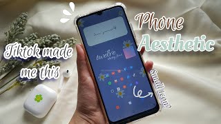 ☁️ how to make your phone aesthetic | easy step |Lawnchair2 | samsung a 22