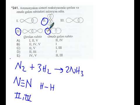 Kimya mesele helli.TQDK Test Toplusu Kimyevi Rabite Sual 241.