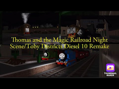 Thomas and the Magic Railroad Night Scene/Toby districts Diesel 10
