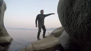 Hot Lake Tahoe Shore Fishing Near Chimney Beach (Lake Tahoe, NV)