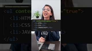 Contenteditable attribute in HTML #html   #coder #attribute