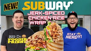 NEW Subway Jerk Spiced Chicken Rice Wrap Review!