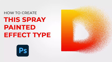 How to create this spray painted effect type in Photoshop
