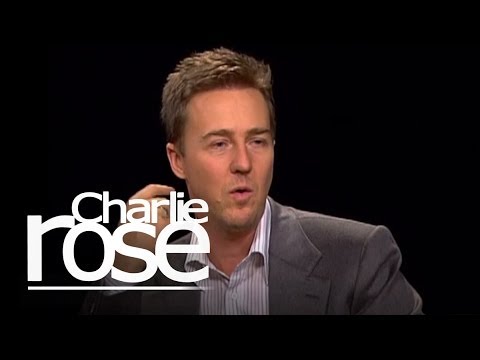 Edward Norton talks with Charlie Rose