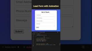 Animated Contact Form with HTML & CSS | Modern UI Design Tutorial for Beginners (2026)