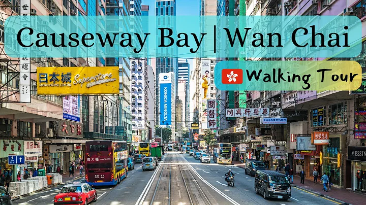Causeway Bay, Wan Chai, Hong Kong Walking tour 4K