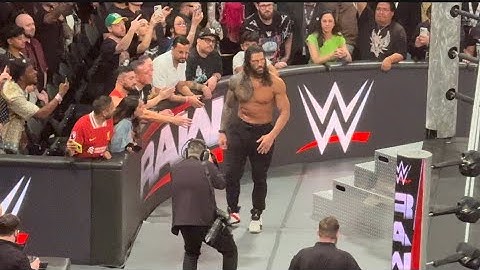 Unseen Footage of Roman Reigns Off Air after WWE Raw 4/21/25